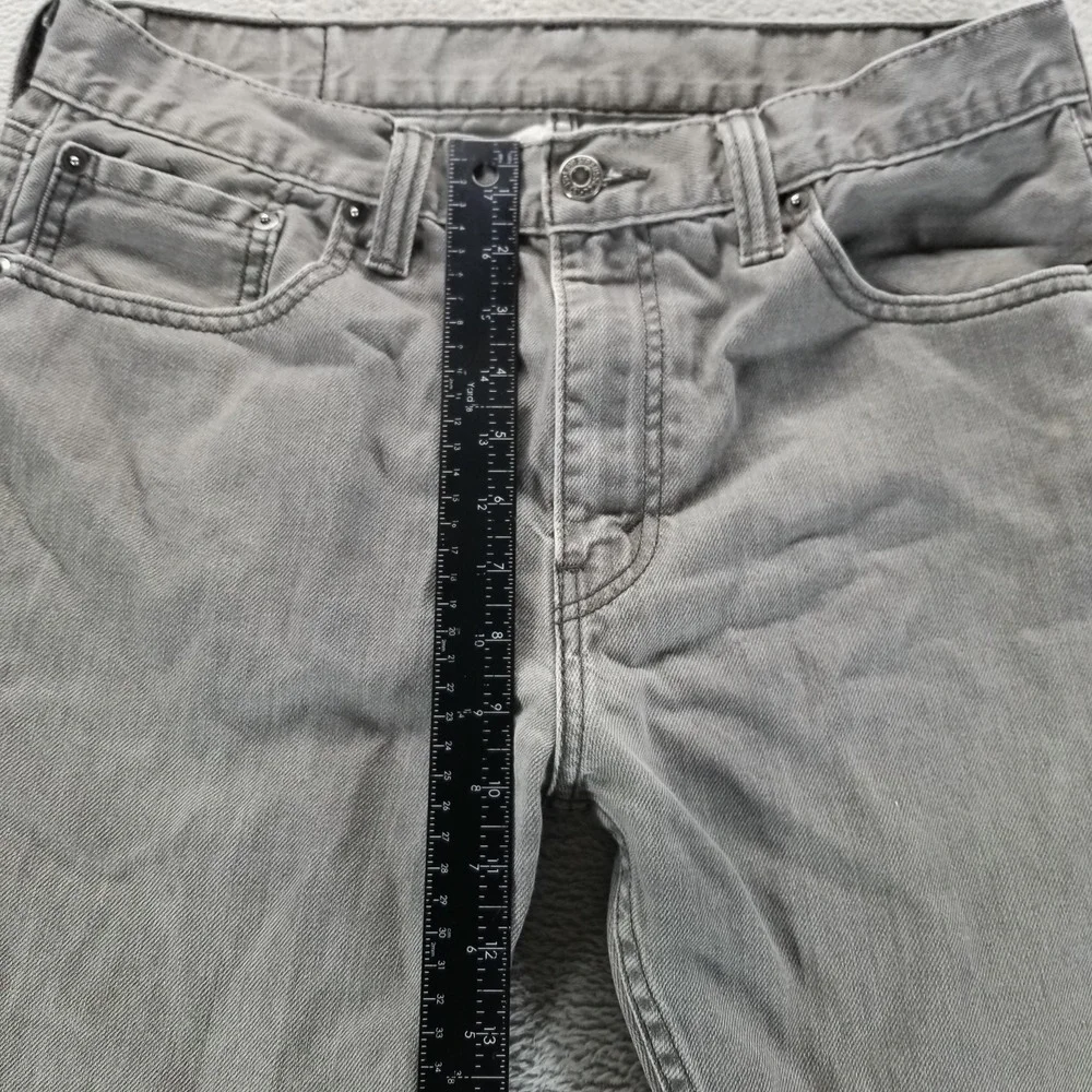 Levis 508 Jeans Mens 33x30 Gray Regular Tapered Medium Wash Denim‎ Comfort